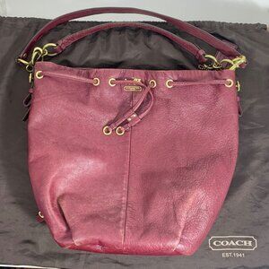 Coach Madison Marielle Drawstring Bucket Shoulder Bag + Fob/Tag & Dust Bag